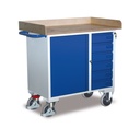 Carr Uirlisí le 6 Tarraiceáin, Ladefläche & Schrank - Gaireas Ceardlainne Soghluaiste