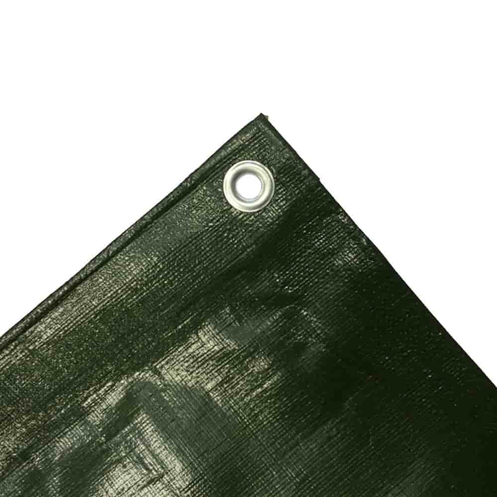 Clúdach Tarpaulin Glas 280 g/m², 96m², Uiscedhíonach agus Frithsheasmhach i Aghaidh Sracadh