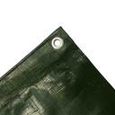 Clúdach Tarpaulin Glas 280 g/m², 96m², Uiscedhíonach agus Frithsheasmhach i Aghaidh Sracadh