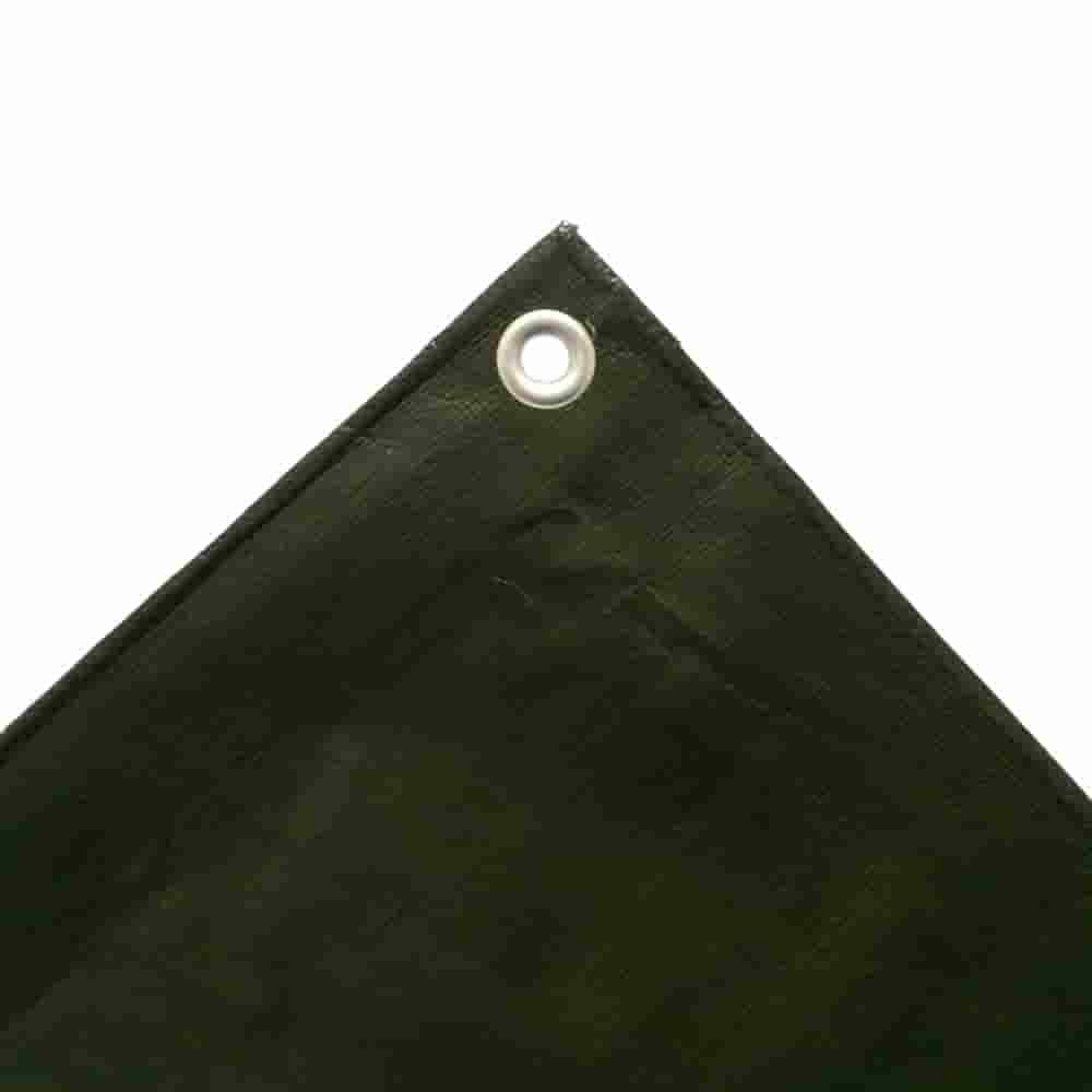 Tarpaulin uiscedhíonach 210g/m², 4x7m, gairdín glas (28m²), UV-cobhsaithe, friotaíoch