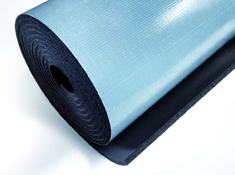 Plátaí Rubair Féinghreamaitheacha, 8m² Insliú