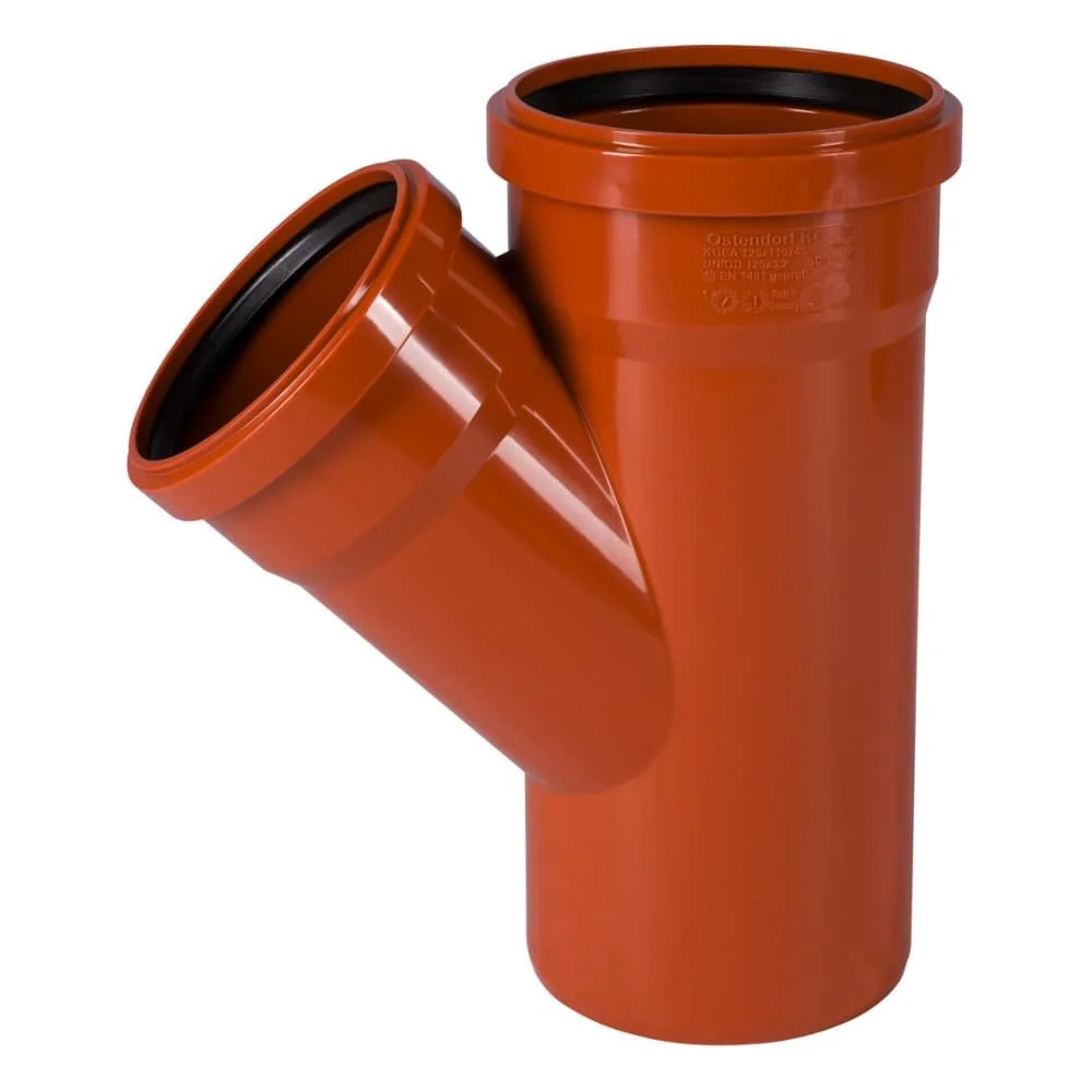 KG Abzweig DN 125/110, 45 Céim, Feistis Píopaí Draenála