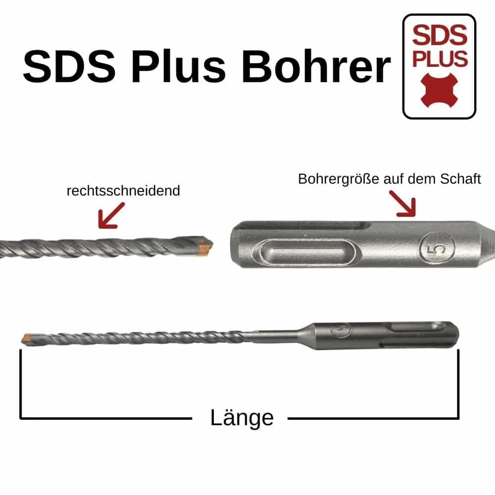 Druil Casúr SDS Plus, 10mm, 600mm, 4-Gearrthóir, Druil Coincréite