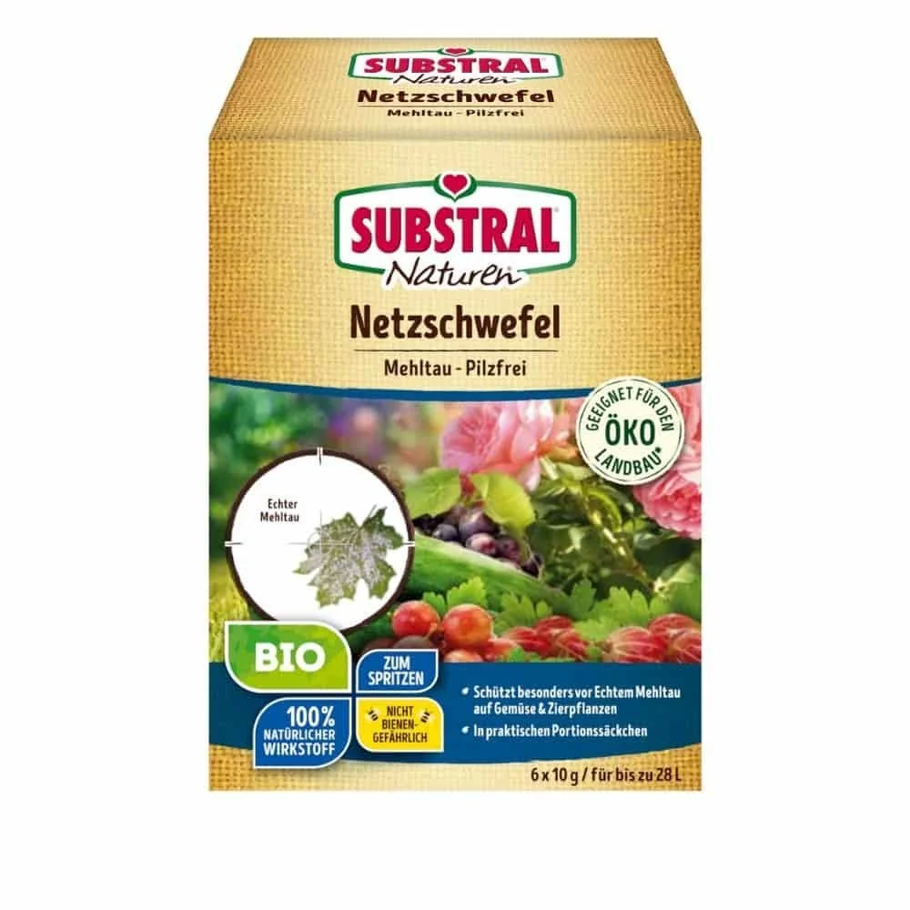 Sulfar Glan Orgánach 60g in aghaidh Mildew Púdraithe & Galair Funga