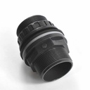 Feistiú PVC, Muinchille Gliú & Snáithe Fireann, 50mm, PN10