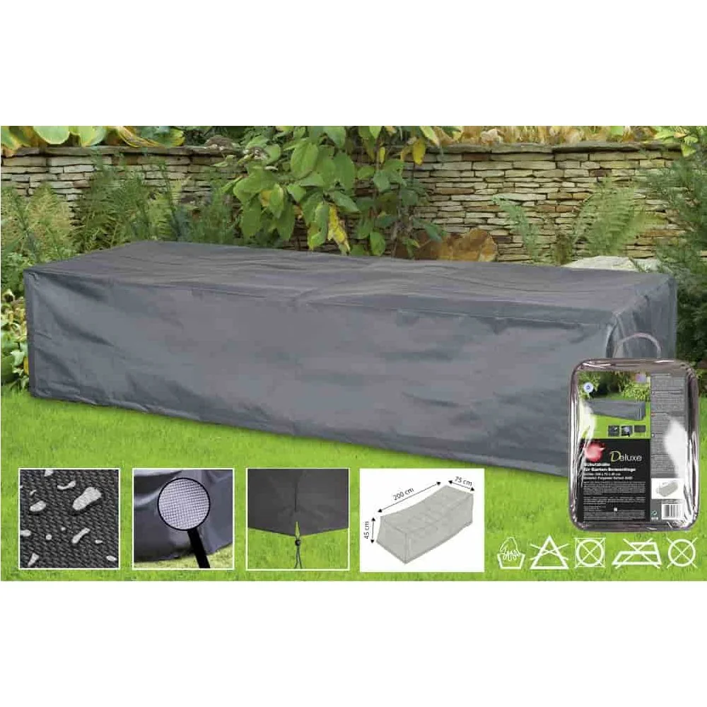 Clúdach Lounger Gairdín Deluxe, 200x75x45cm, Water-repellent