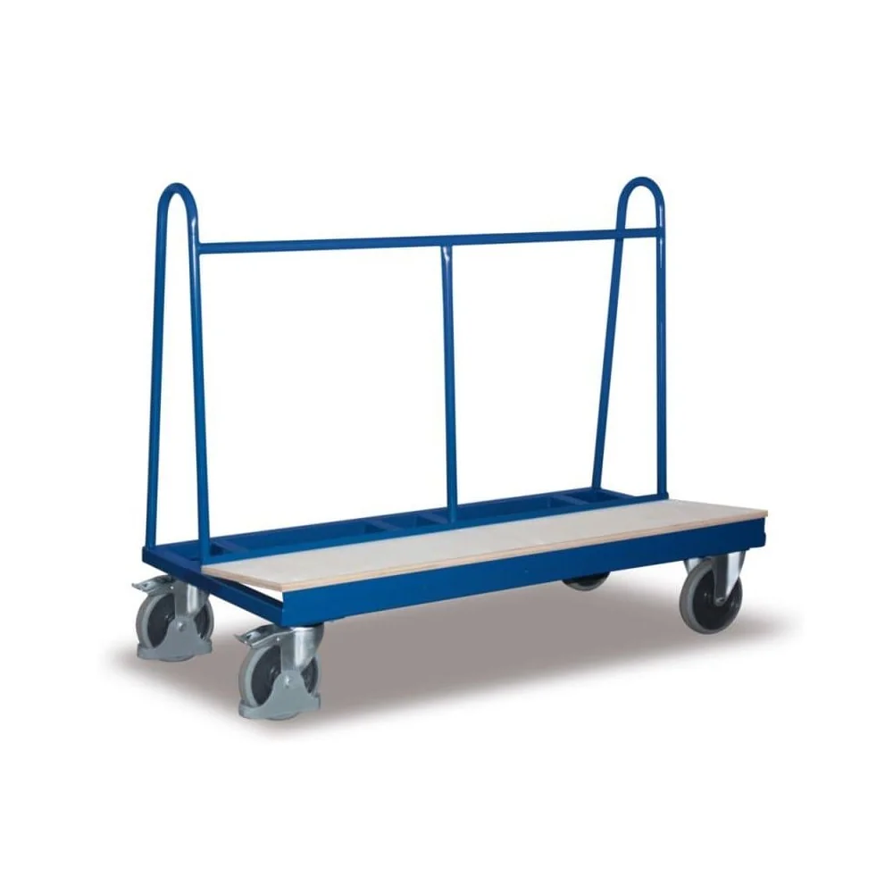 Tralaí Pláta Tromshaothair le Ladefläche Adhmaid, 500 kg - Boni-Shop