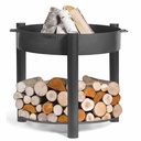 Babhláil Dóiteáin Ard le Stóráil Adhmaid