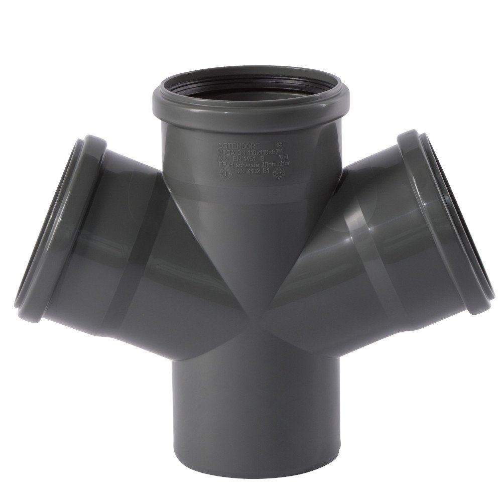 Píopa HT 110, Dúbail brainseach 67 céim, Píopa Fuíolluisce, Boni-Shop