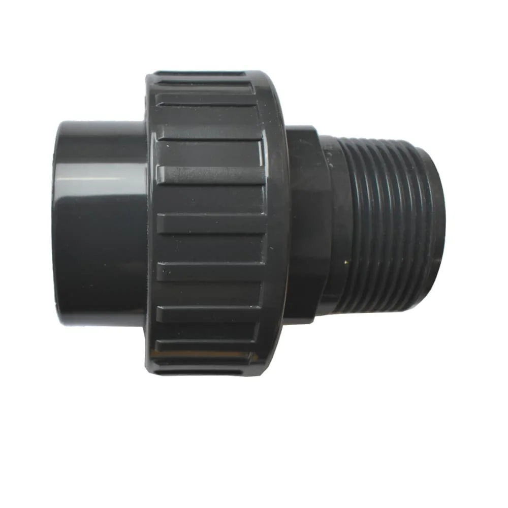 Feistiú PVC-U, soicéad greamaithe le snáithe seachtrach 32 mm x 1"
