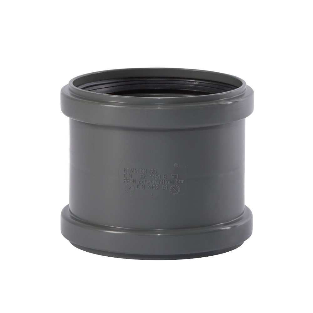 Píopa HT 125, Muff Dúbailte DN 125