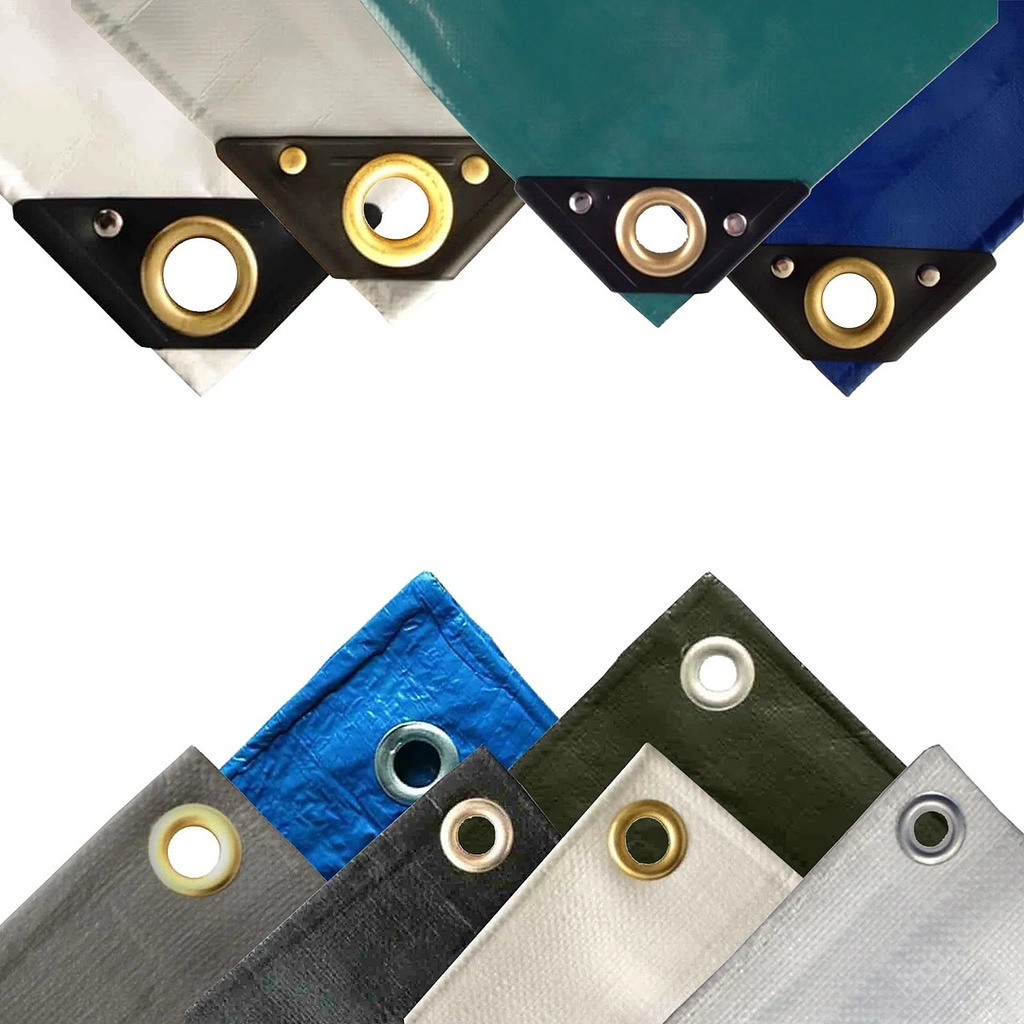 Clúdach Tarpaulin Uiscedhíonach le Fáinní