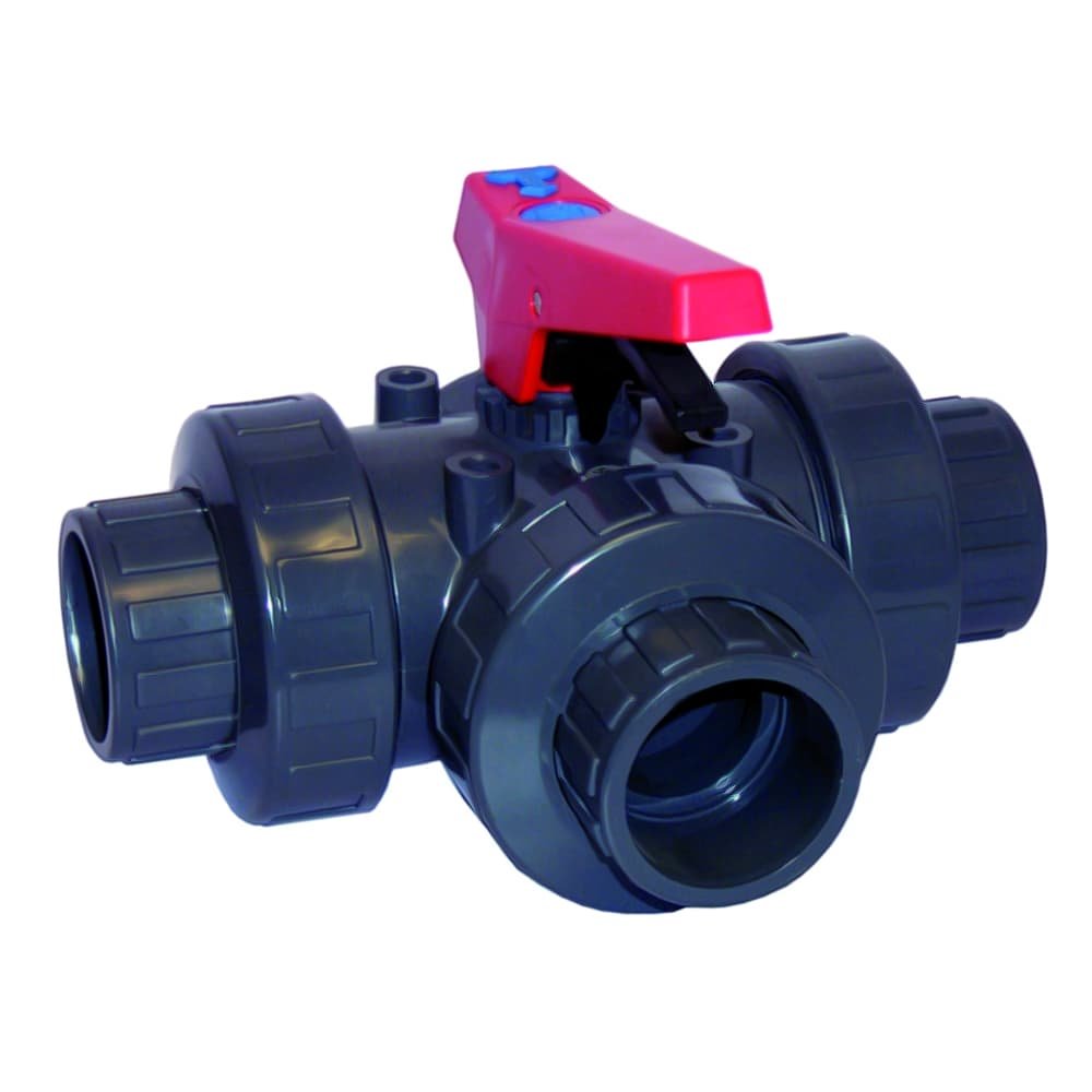 Comhla liathróid PVC-U 3-Bealach 50mm PN10