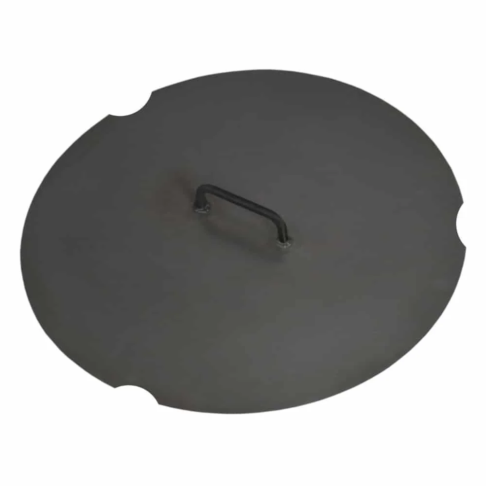 Clúdach Babhla Dóiteáin 72cm, Cruach Nádúrtha, Lámhdhéanta