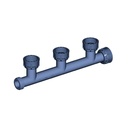 Píopa PVC 1 orlach, Feistiú PVC le 3 Críochfoirt