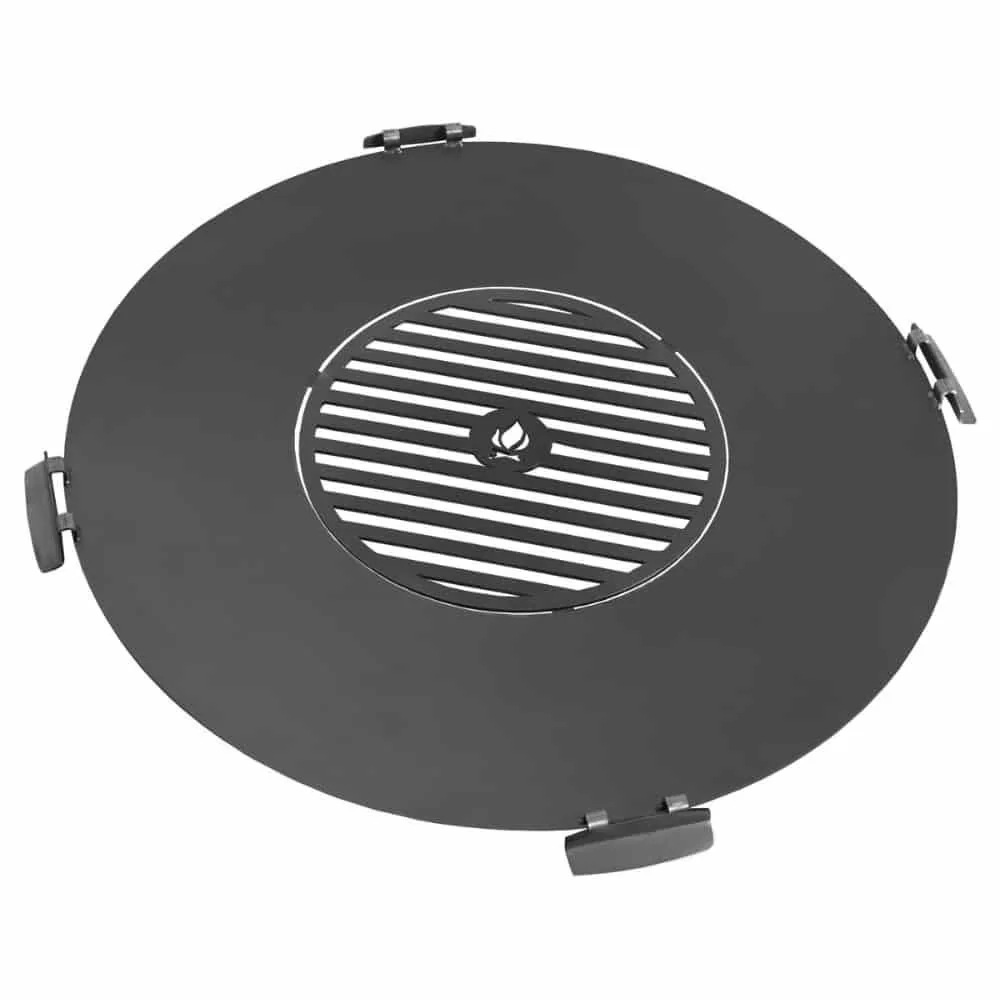 Pláta Grill Cruach Nádúrtha 98cm le haghaidh Feadán Dóiteáin le Grill