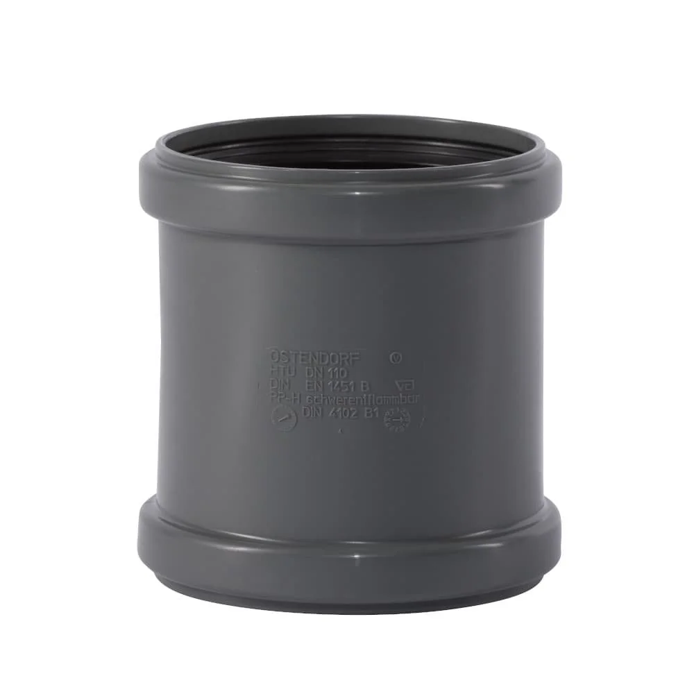 Muifín Sleamhnáin HTsafeU DN/OD 110 le haghaidh Píopaí Draenála