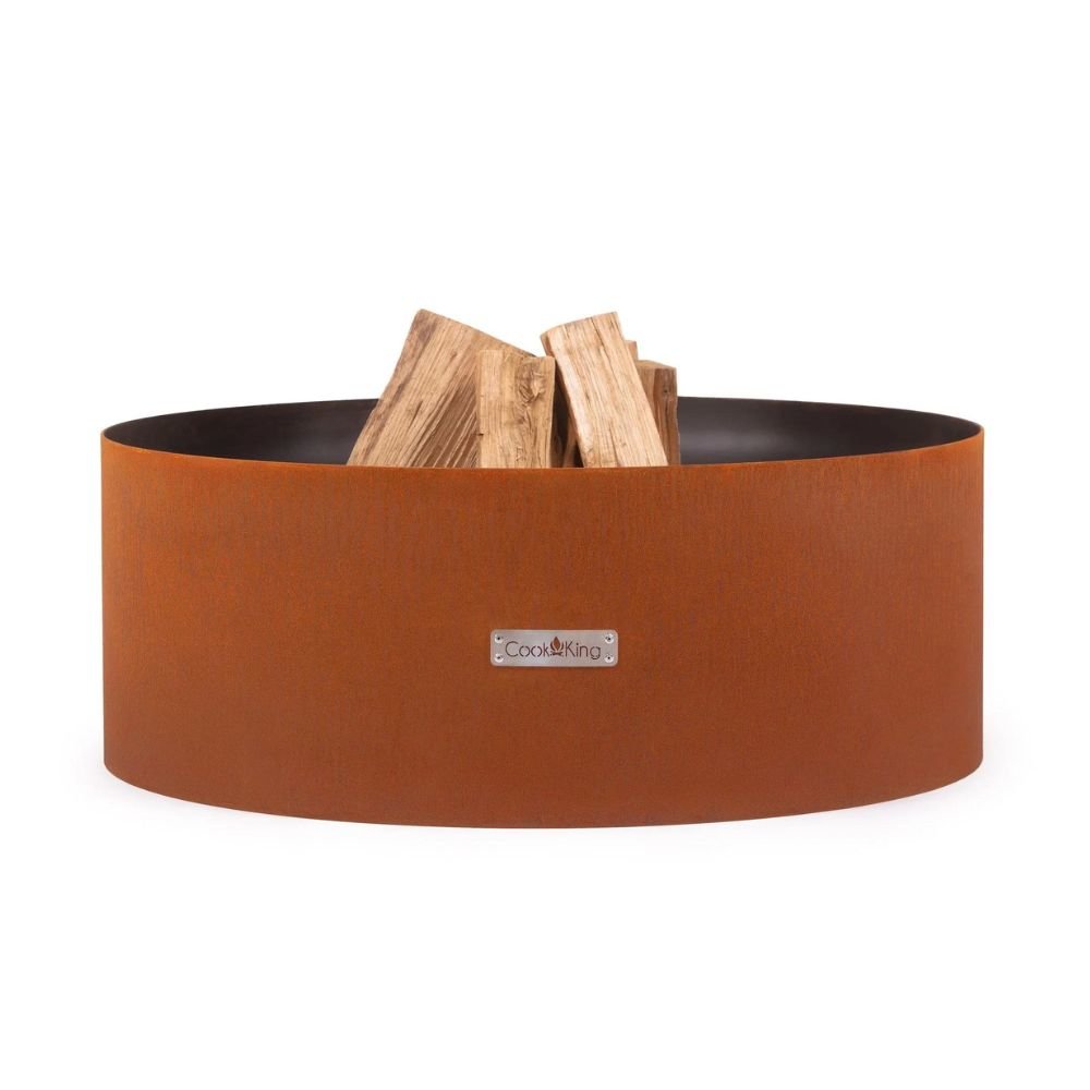 Cortenstahl Feuerschale 80cm - Gartenfeuerstelle Stahl