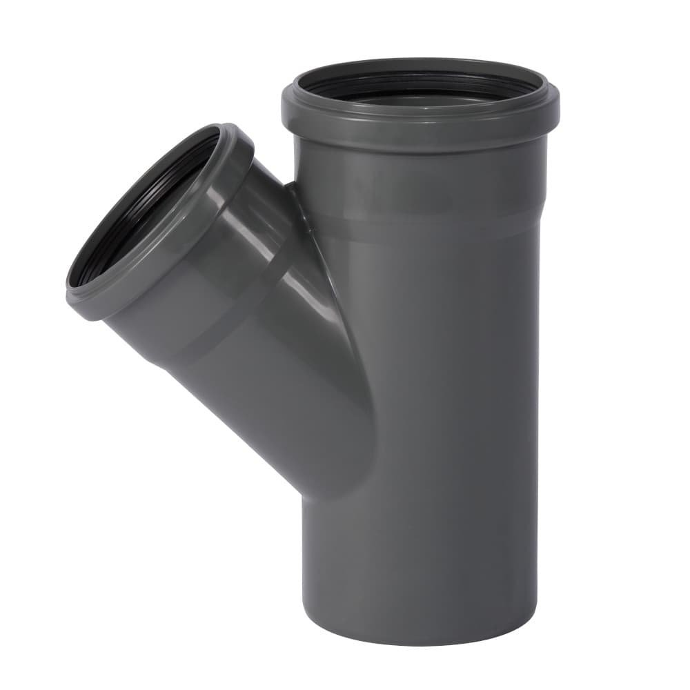 HT Abzweig 125mm, Píopa Draenála Tí, Feistiú 45 Céim