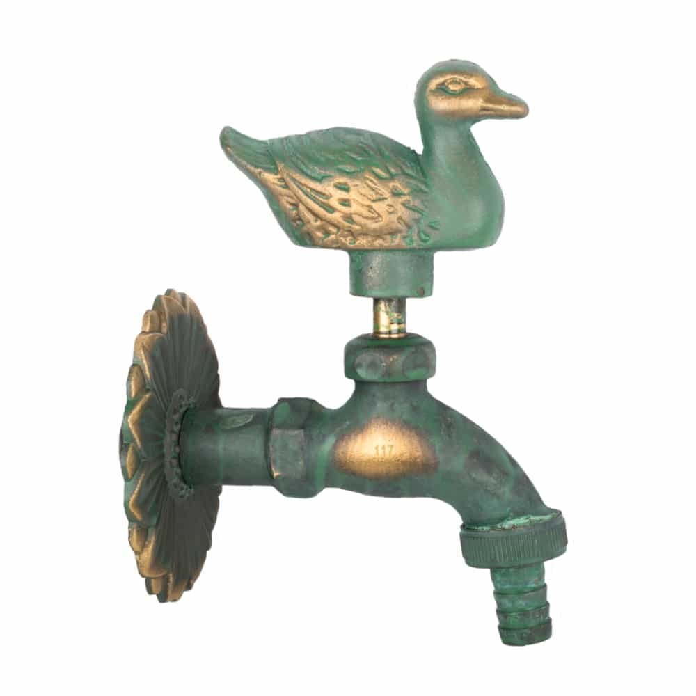 Faucets Gairdín Nostálacha Ainmhithe, Prás Patinated, 1/2"