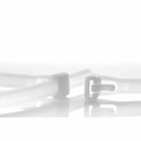 100 Ceangail Cábla Ath-inúsáidte 120 x 7.6mm Natur