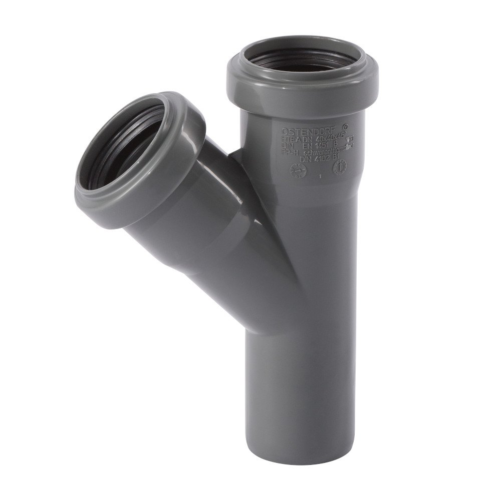 HT Abzweig DN40 45 Grad für Hausentwässerung