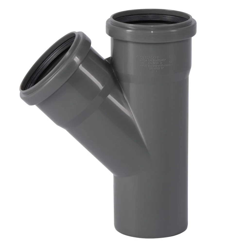 Píopa HT 75mm, Abzweig HT 45 céim, Píopa Draenála Tí