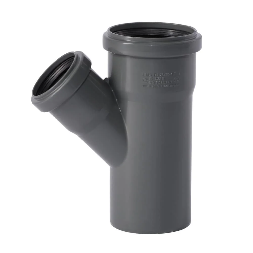 HT Abzweig DN75/50 45 Céim, Feistiú Píopa Draenála