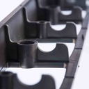 Teorainn Faiche, Imeall Gairdín, Dubh, 8 cm x 100 cm, Plaisteach Athchúrsáilte