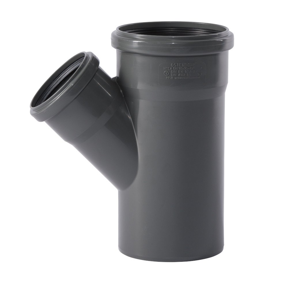 HT Abzweig DN/OD 110/75, 45 Grad