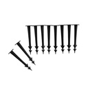 Ancaire Talún Plaisteacha, 10 n-Aonad, 11.5cm - Chun Fabraic Fiailí a Dhaingniú