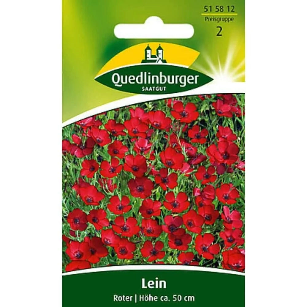 Síolta Lín Dearg, Bláthanna Samhraidh le haghaidh Gairdín agus Coimeádán