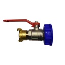 Aistritheoir IBC S60, Kugelhahn 1 inche, agus Comhla Liathróid 1 orlach