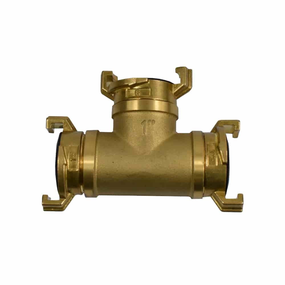 Messing T-phíosa Práis 1 Orlach, Gewindestück, Feistiú Práis, Píosa T IG AG