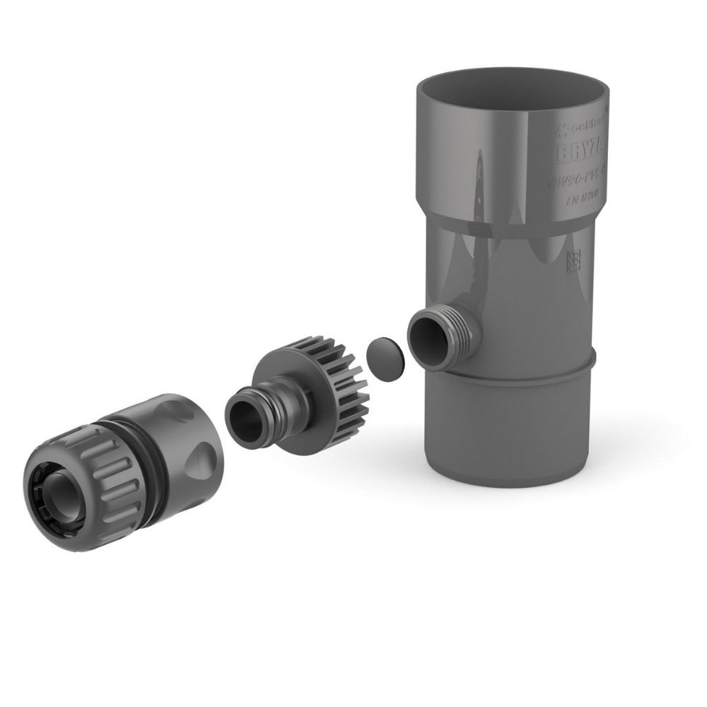 Bailitheoir Uisce Báistí Píopa Fall 63mm, Graifít