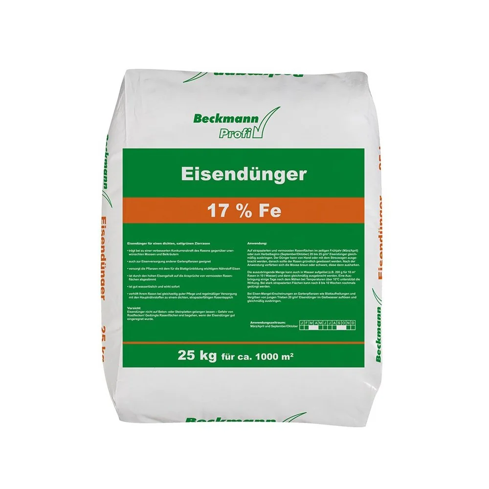 Leasach Eisín 25kg, Sulfáit Iarainn 17%, Múirín Eisín f. ca. 1000m²