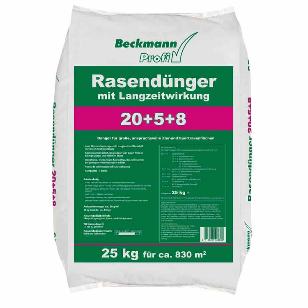 Leasachán Faiche Fadtéarmach 25kg, NPK 20+5+8, Do 830m²