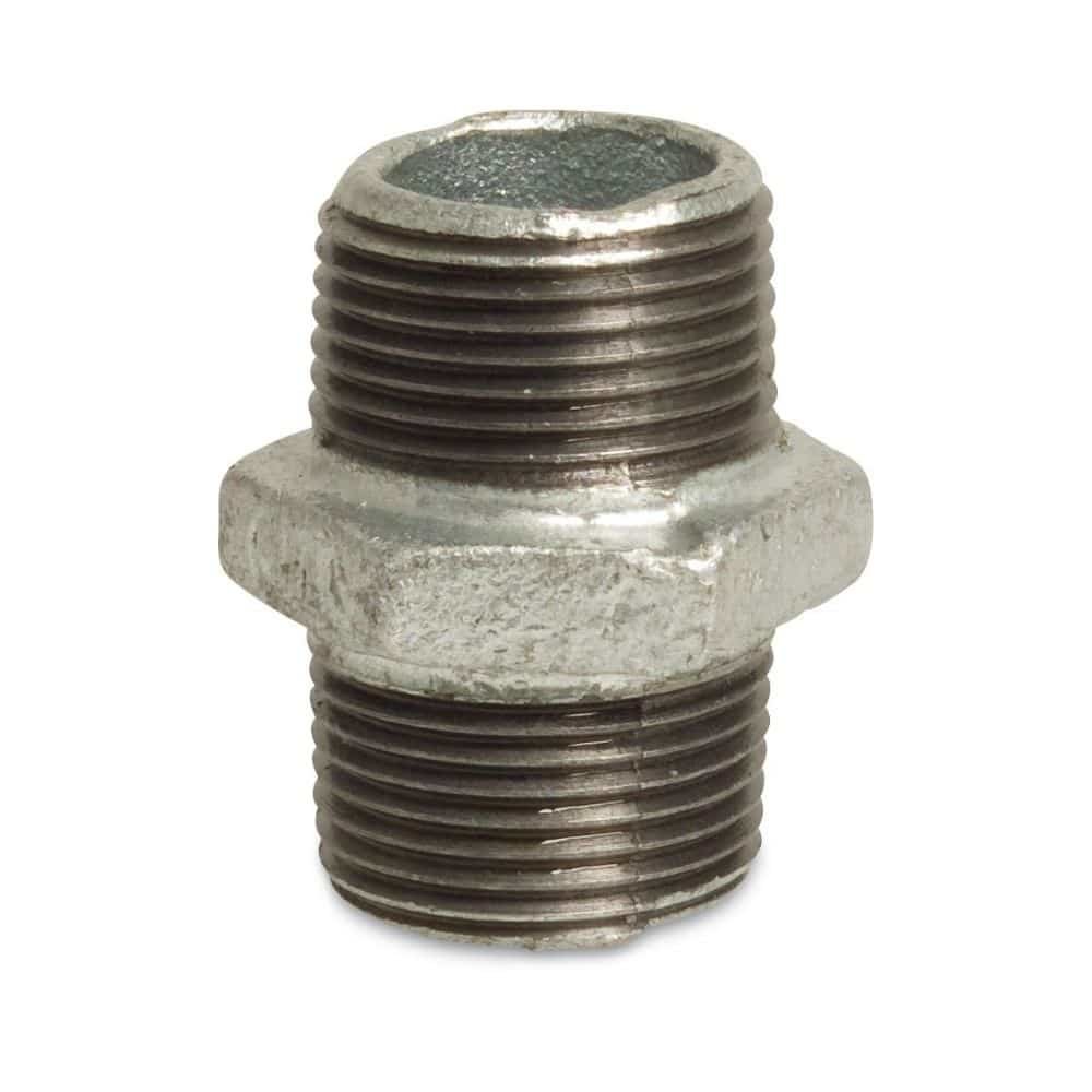 Feisteas Snáithe, Nipple Dúbailte Iarann Insínte 3/8"