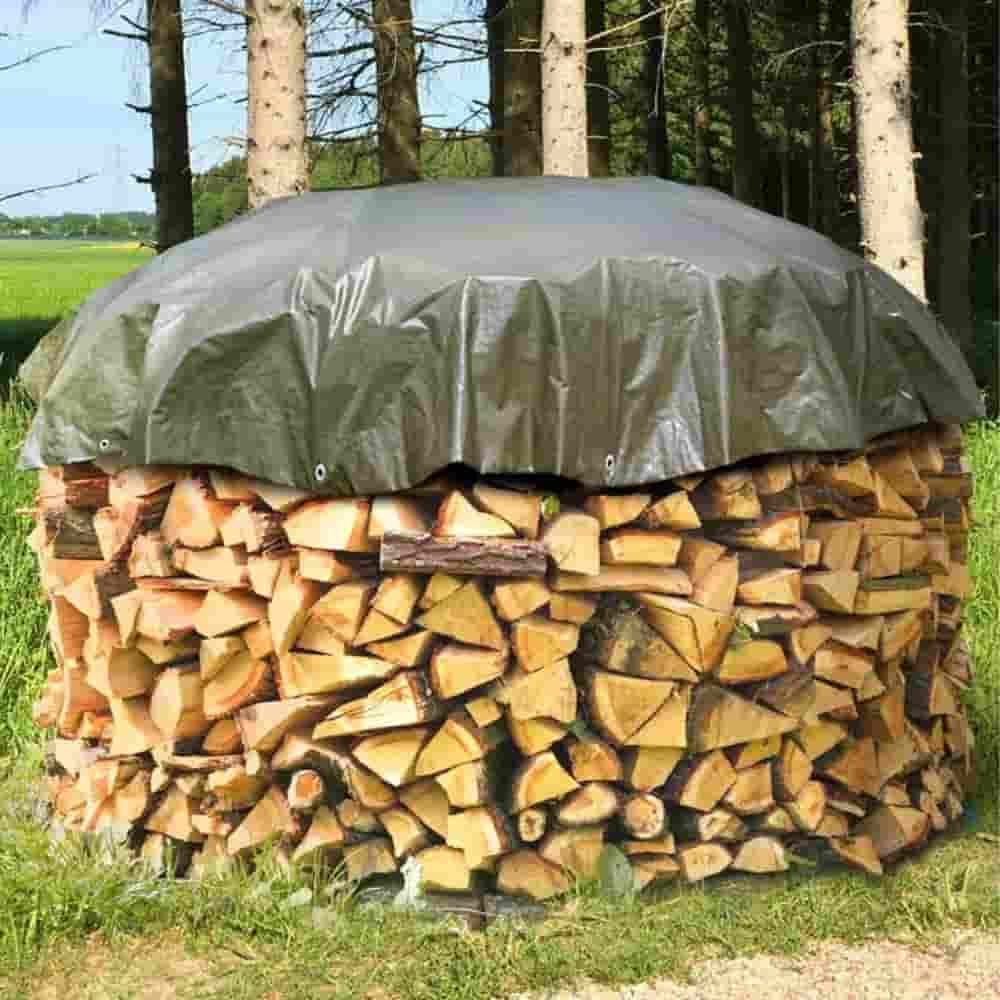 Clúdach Tarpaulin Cruinn 3m, 210g/m², Uiscedhíonach