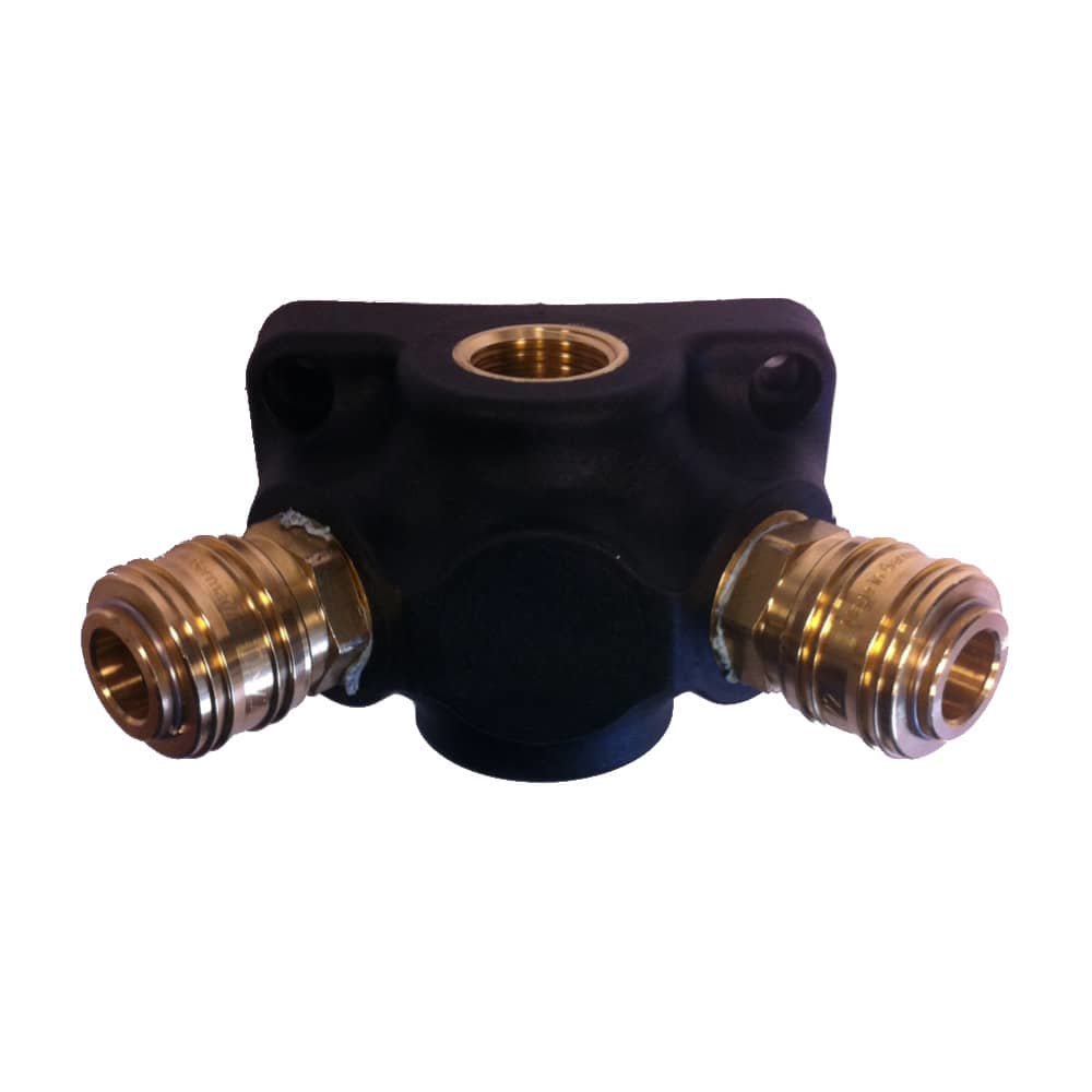 Airlíne Balla Comhbhrúiteora 3-Bealach, Plaisteach, 1/2 Orlach