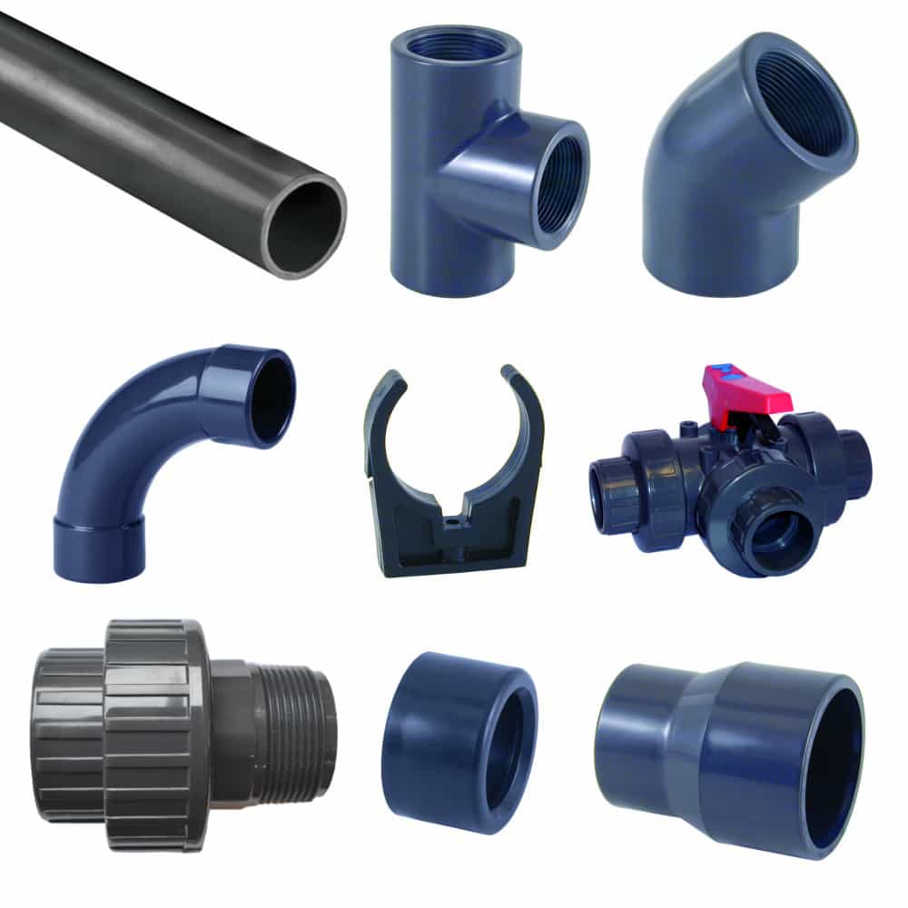 Feistis PVC, Comhlaí Píopa PVC, Uillinneacha PVC