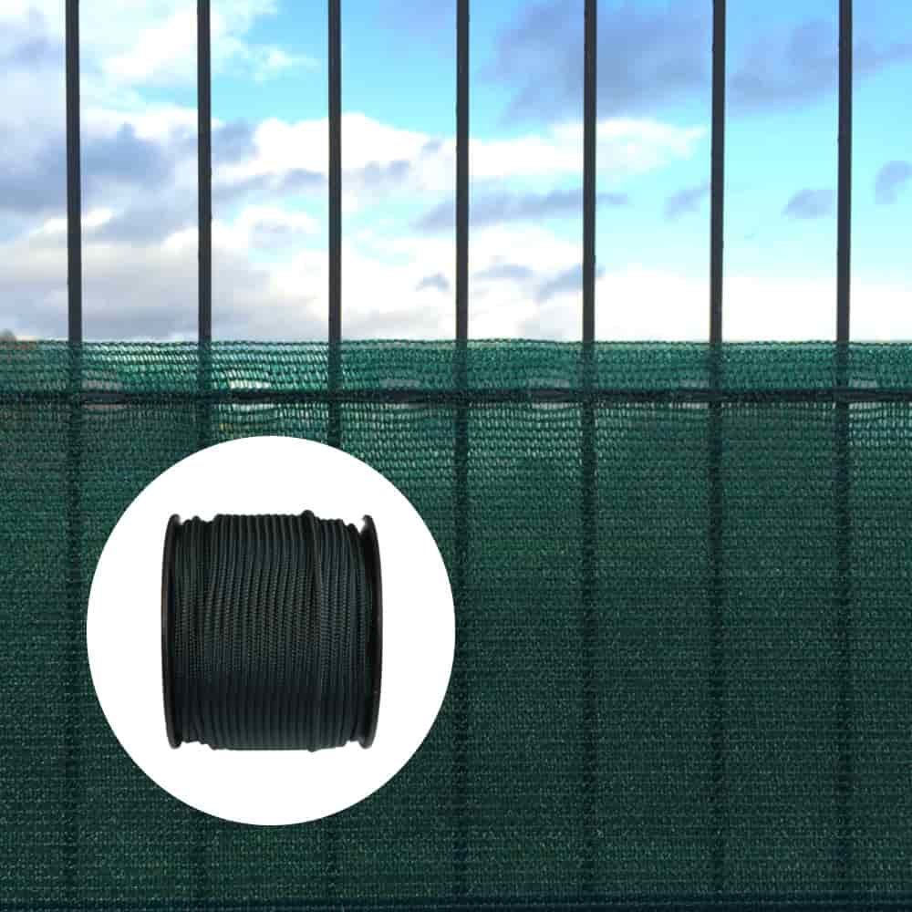 Scáileán Príobháideachta & Cosanta Gaoithe 1x50m le Corda Glas
