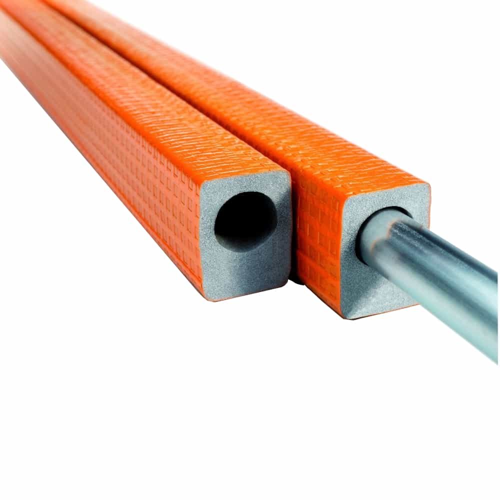 Insliú Píopaí Téimh 2m, 9mm, Oráiste, Polaitiléin