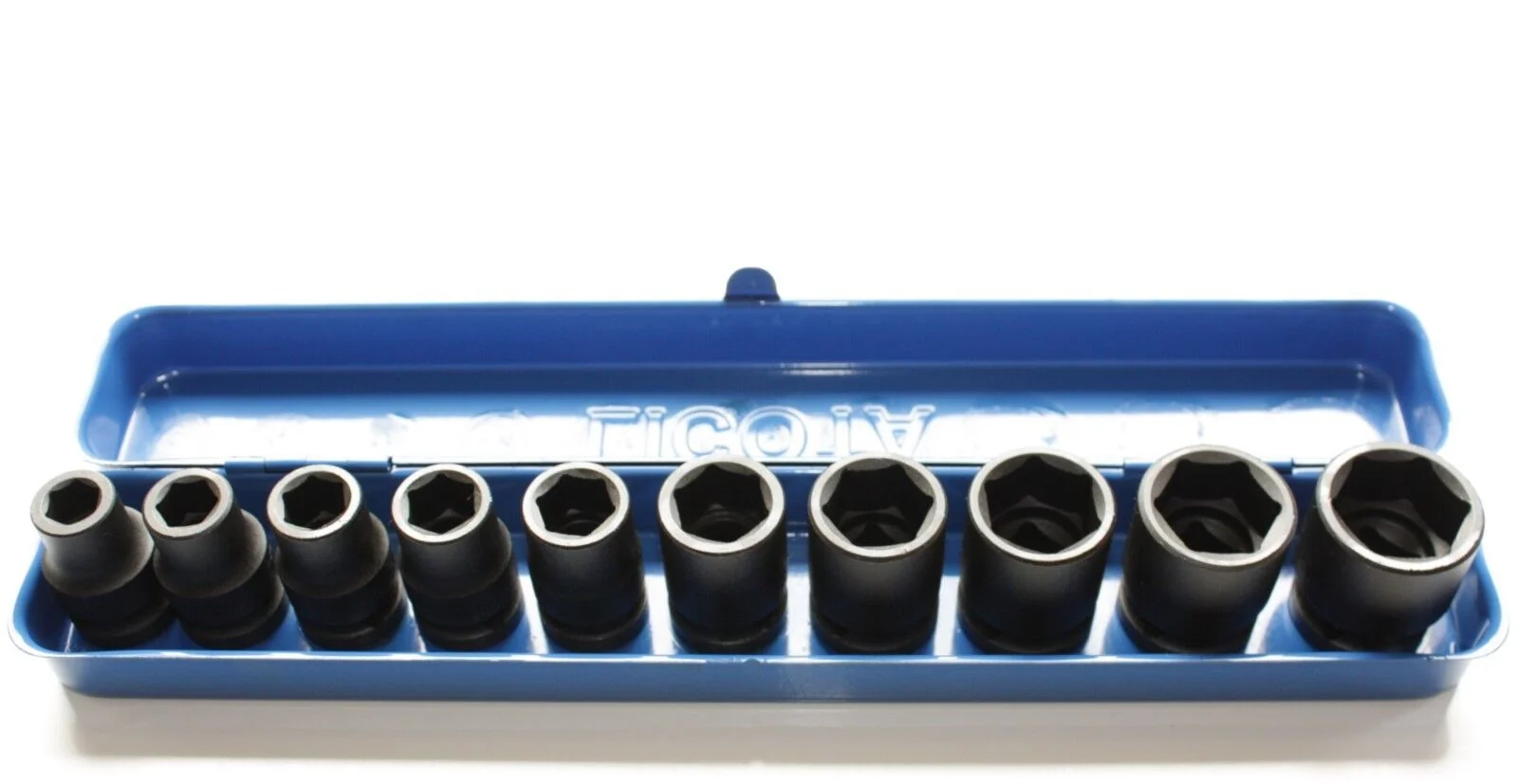 Socaidí Tionchair 1/2 Orlach, Sraith Socaidí Tionchair 10-24mm le Bosca Miotail