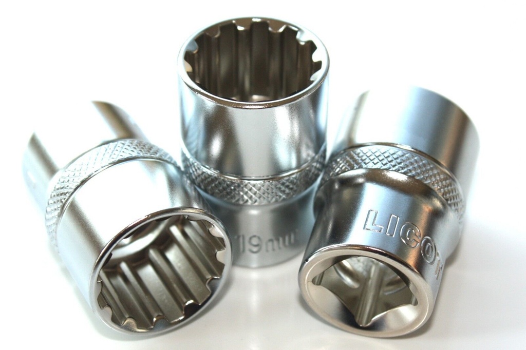 Soicéad Ilfhiaclach 1/2" CrV, Uirlis Tionsclaíoch Gearr, SW12