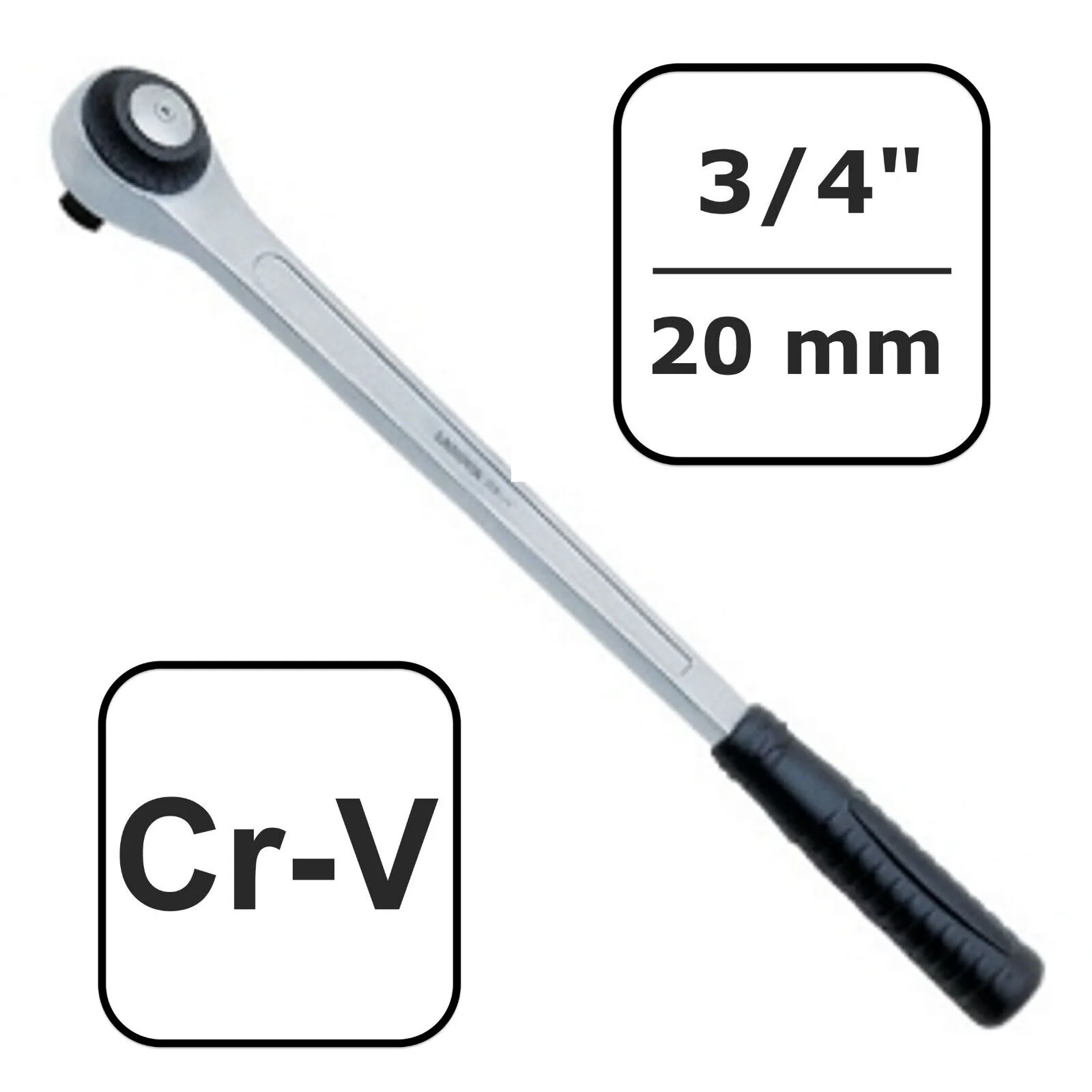 Ratchet 3/4 orlach, 72 Fiacla, Uirlis Láimhe Tromshaothair