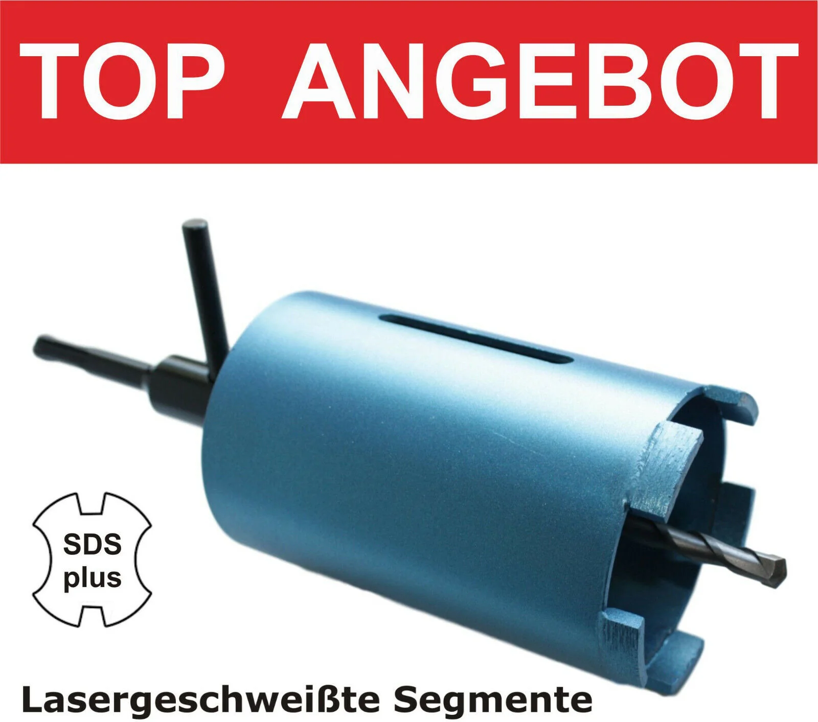 Coróin Druileála Diamant 68mm SDS Plus le haghaidh Soicéad & Ballaí