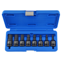 Sraith Soicéad Tionchair 1/2 Orlach, M5-M18 Cr-Mo 8-Píosa