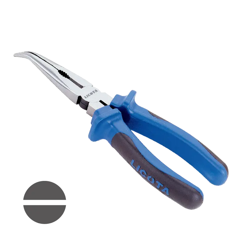 Pliobar Srón-Snáthaide, Flachrundzange 160mm, Uirlis Láimhe Gairmiúil