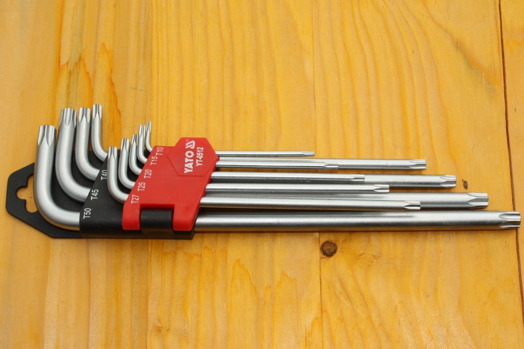 Sraith Eochracha Torx, 9 bp, T10-T50, Eochair Allen Torx, Torx Slán